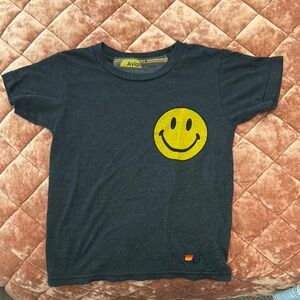Aviator Nation Blue and Yellow Short Sleeve Tee. Size 6. Great condition.